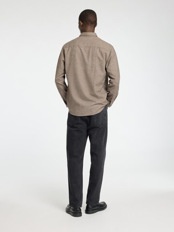 Regular fit Camicia 'SLHOwen' di SELECTED HOMME in marrone
