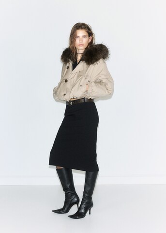 MANGO Between-season jacket 'CAMELITA' in Beige: front