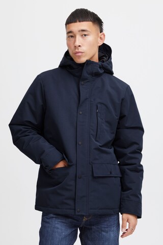 !Solid Between-Season Jacket 'Keysar' in Blue: front