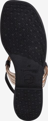 TAMARIS T-Bar Sandals in Black