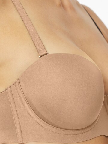 SCHIESSER Bandeau Bra ' Bandeau mit Schale - Unique Micro ' in Beige