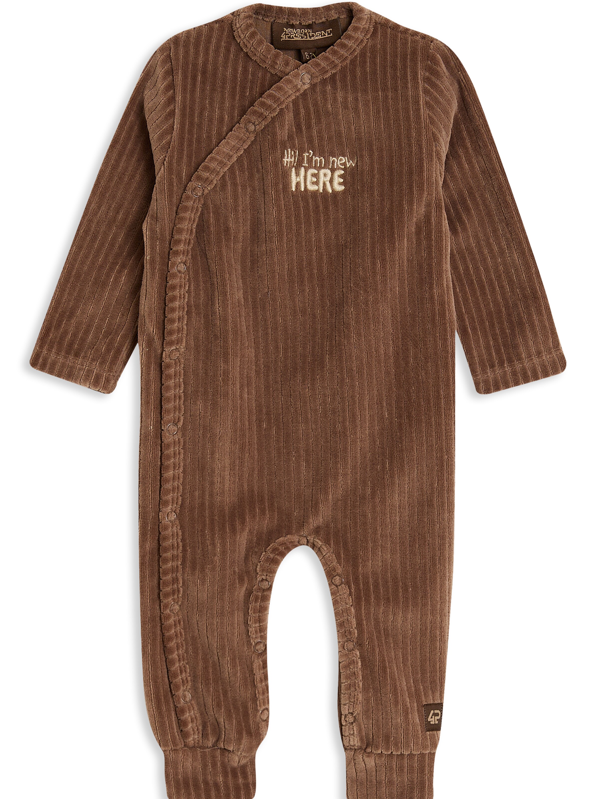 4PRESIDENT Romper/Bodysuit 'Zareen' in Brown: front
