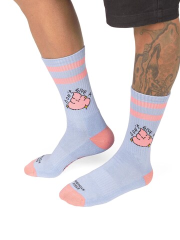 American Socks Socken 'Don't give a shit'‌‌‌‌ in Blau