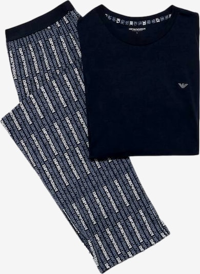 Emporio Armani Pitkä pyjama koossa L värissä laivastonsininen / safiiri / offwhite, Tuotenäkymä