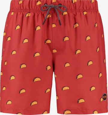 Shiwi Plavecké šortky - Červená: predná strana