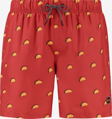 Pantaloncini da bagno di Shiwi in rosso: frontale