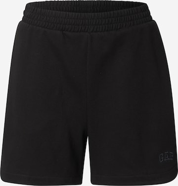 Loosefit Pantalon 'DOLPHIN' GAP en noir : devant