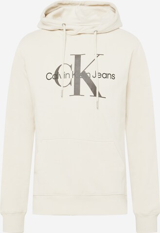 Calvin Klein Jeans - Sudadera 'Essentials' en blanco: frente