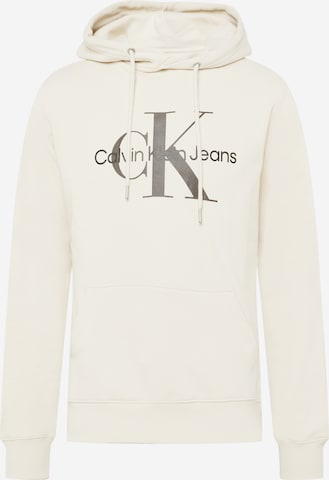 Calvin Klein Jeans Sweatshirt 'Essentials' in White: front