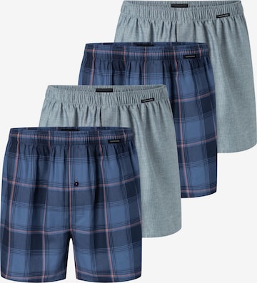 SCHIESSER Boxershorts 'Web' in Blauw: voorkant