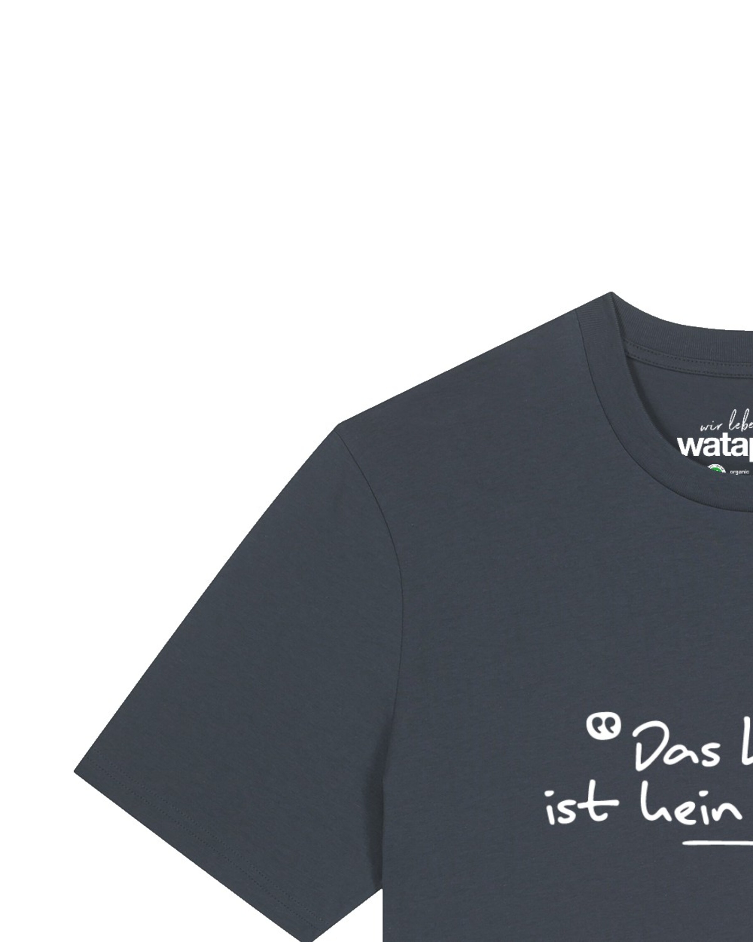Watapparel Shirt 'Das Leben Ist Kein Ponyhof' in Grey