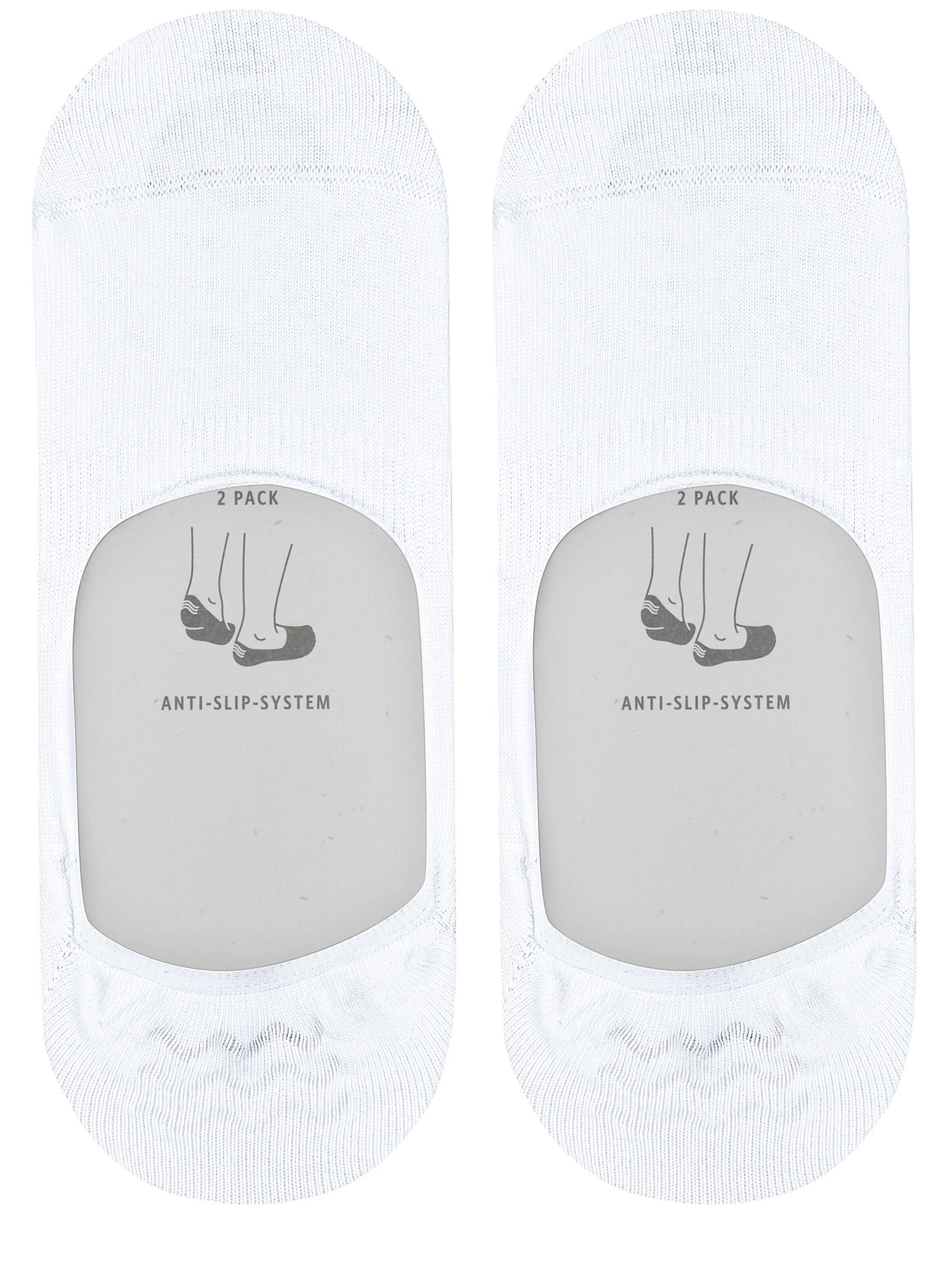 ESPRIT Füßlinge 'Basic Uni 2-Pack'‌‌ in Weiß
