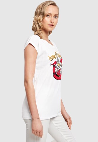 ABSOLUTE CULT Shirt 'Looney Tunes - Lola Merry Christmas' in White