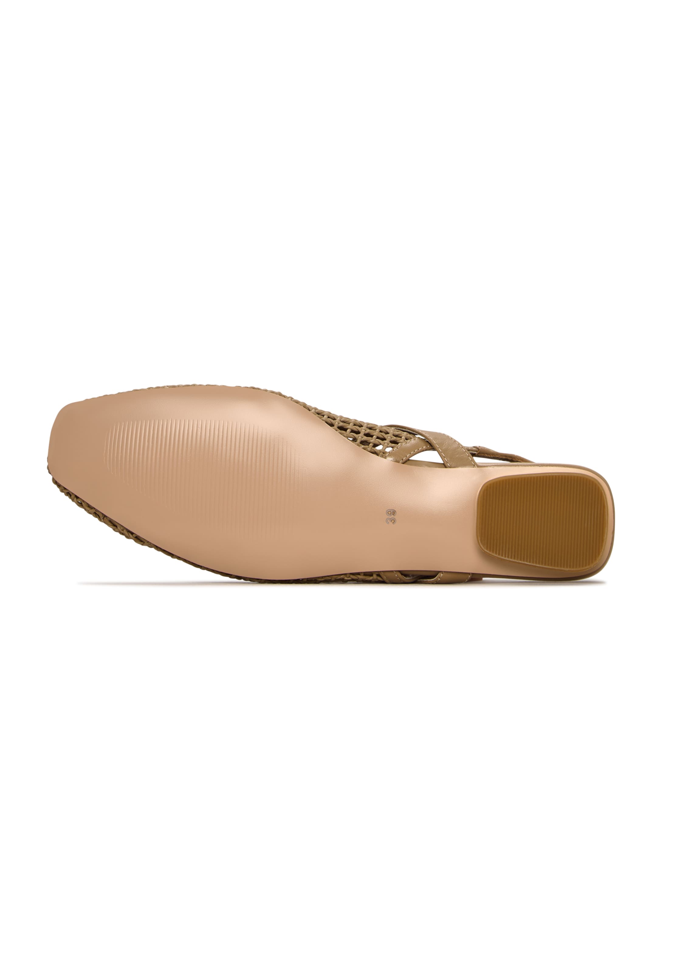 CESARE GASPARI Strap ballerina in Brown
