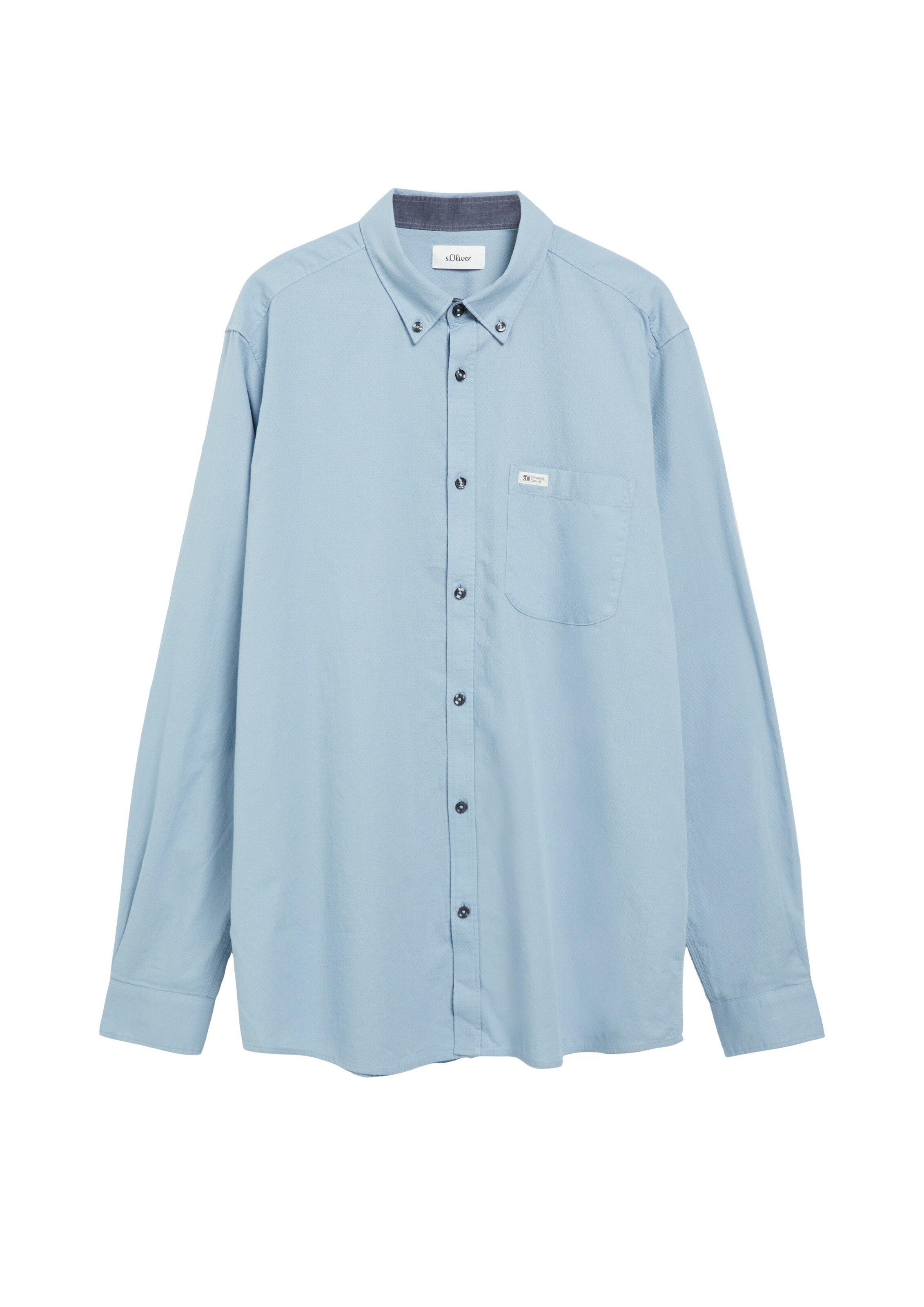 Coupe regular Chemise s.Oliver Men Big Sizes en bleu : devant