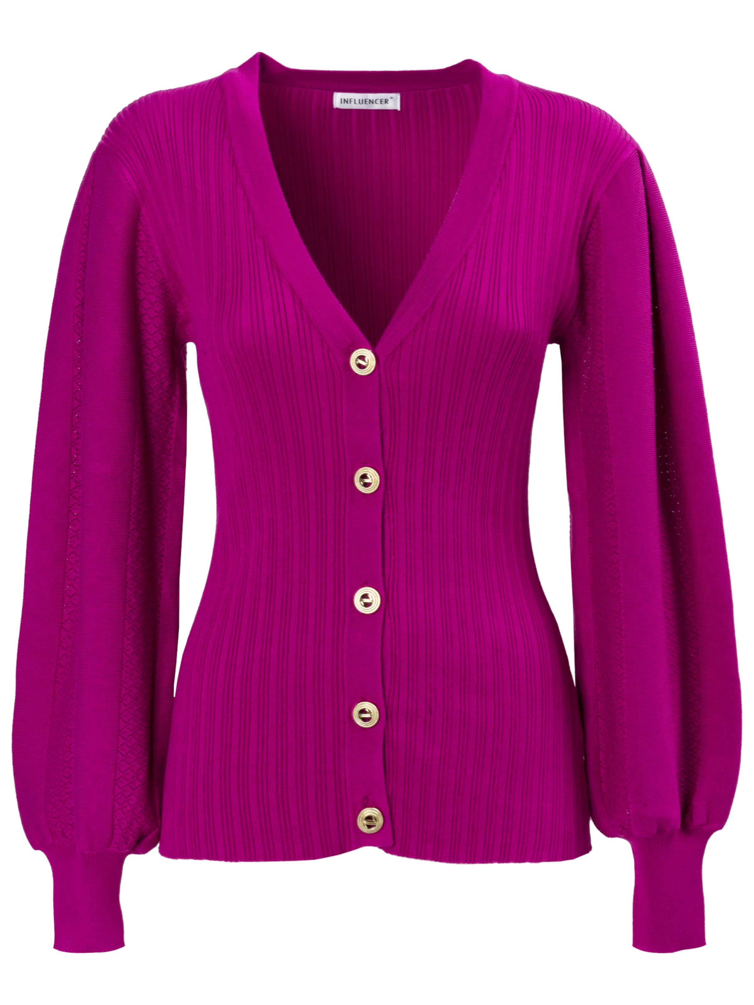 Cardigan Influencer en rose : devant