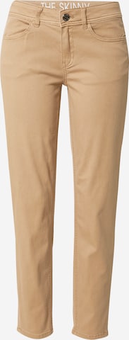 TAIFUN Slimfit Jeans i beige: forside