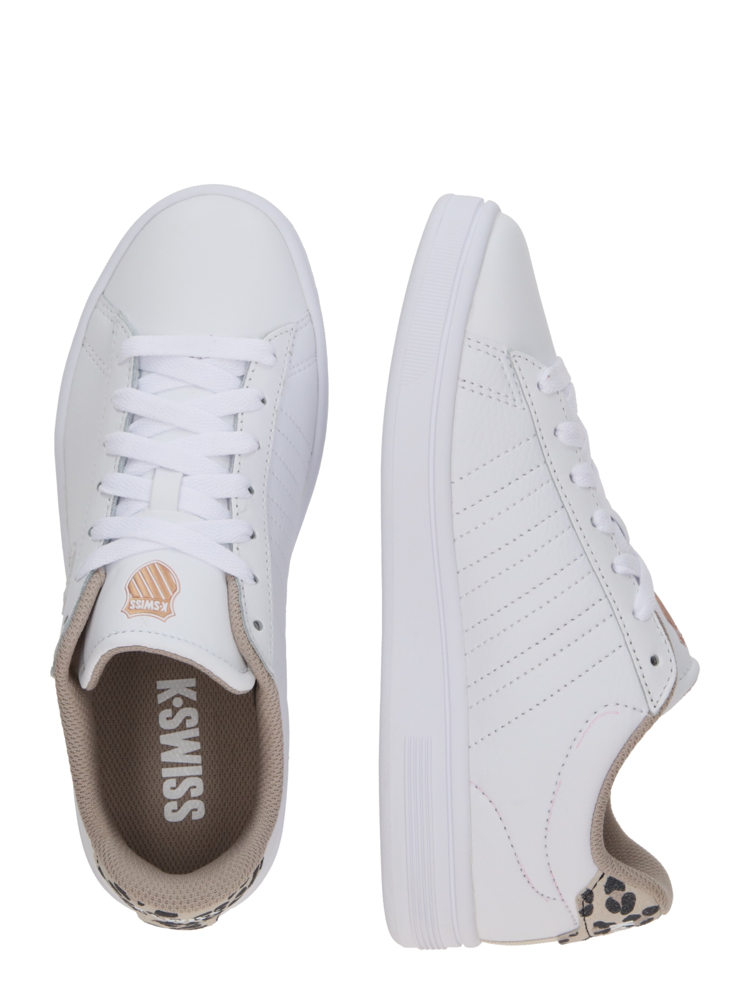 balts K-SWISS Zemie brīvā laika apavi 'COURT SHIELD II'