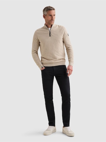 VANGUARD Pullover 'Pullover with half-zip and allover texture'‌‌‌‌‌‌‌‌‌‌ in Grau