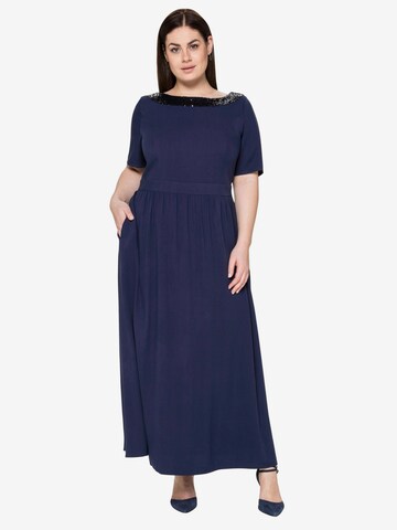 SHEEGO Evening Dress in Blue: front