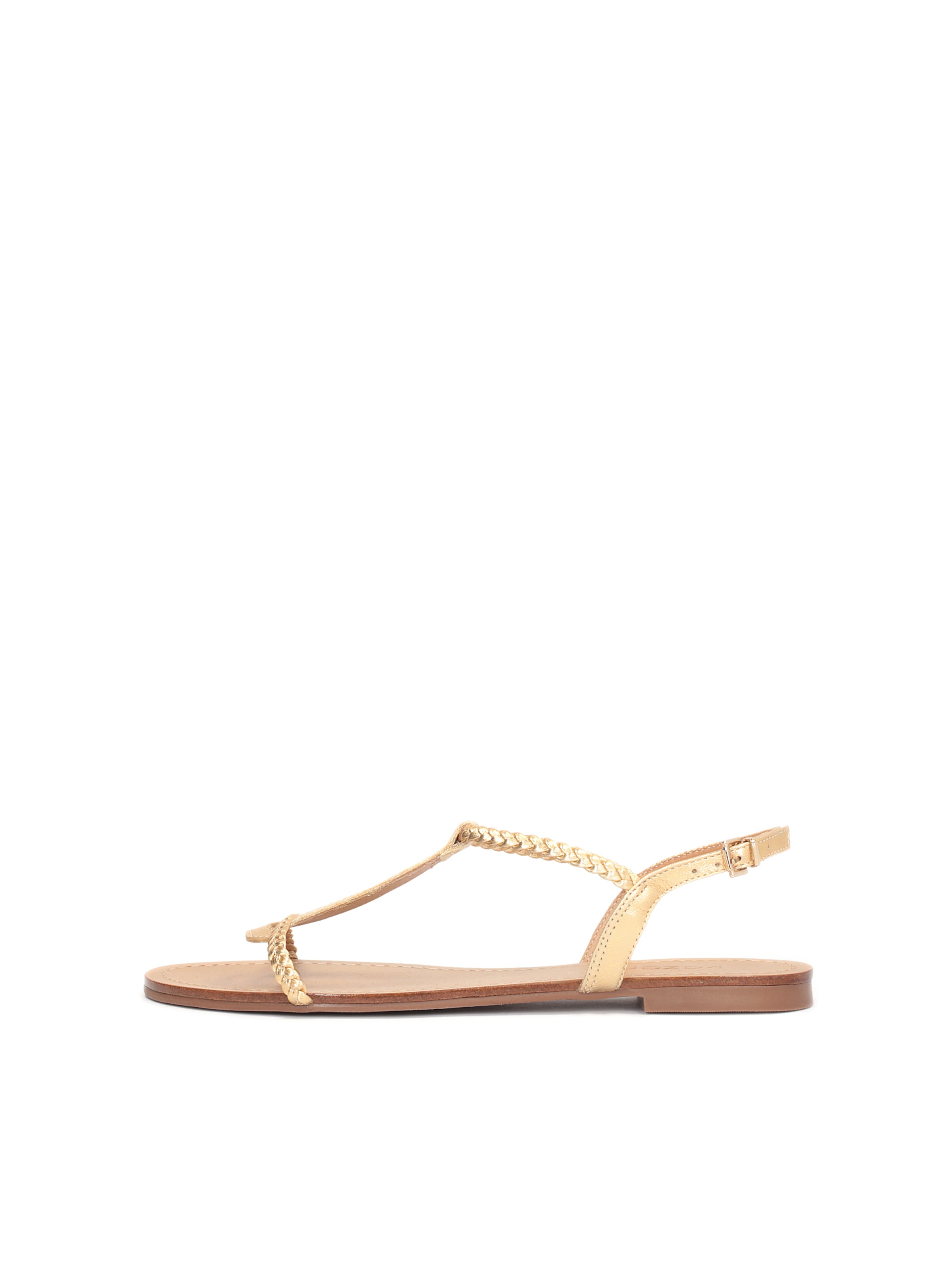 Kazar Strap Sandals in Gold: front