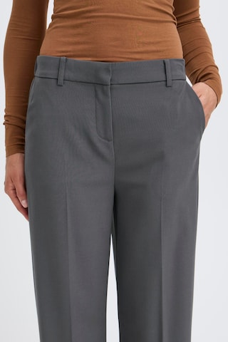 b.young Wide leg Pleated Pants 'BYDanta' in Grey
