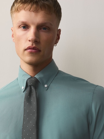 Next Slim Fit Hemd in Grün