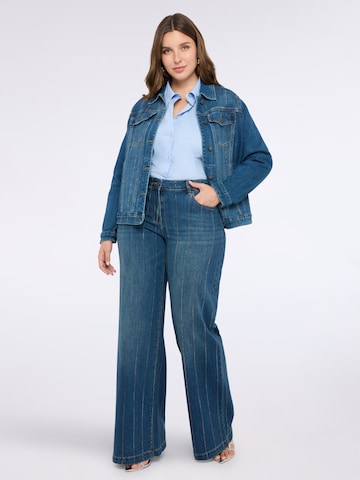 Wide Leg Jean Fiorella Rubino en bleu