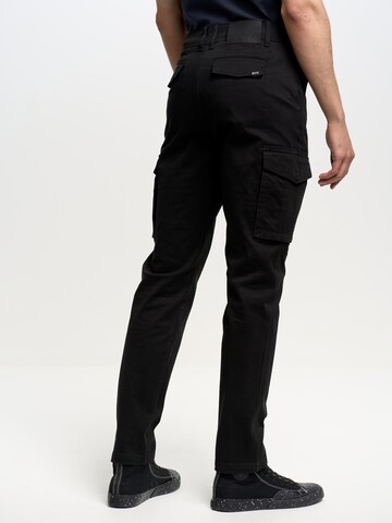 Coupe slim Jeans cargo 'Ian' BIG STAR en noir