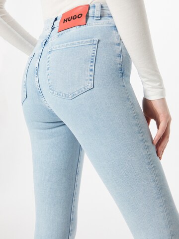 Skinny Jeans 'Lou' di HUGO Red in blu