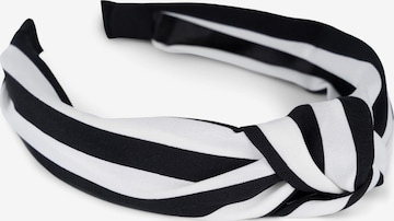 styleBREAKER Hair jewelry 'Haarreif mit Streifen Muster' in Black: front