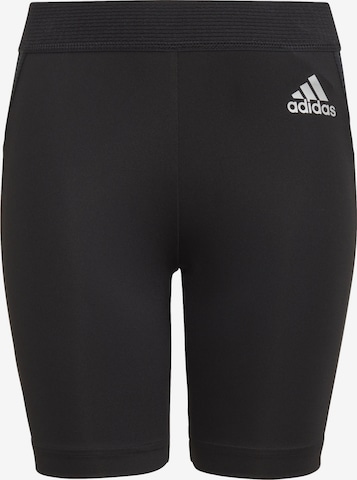 ADIDAS PERFORMANCE Skinny Urheiluhousut 'Techfit ' värissä musta: etupuoli