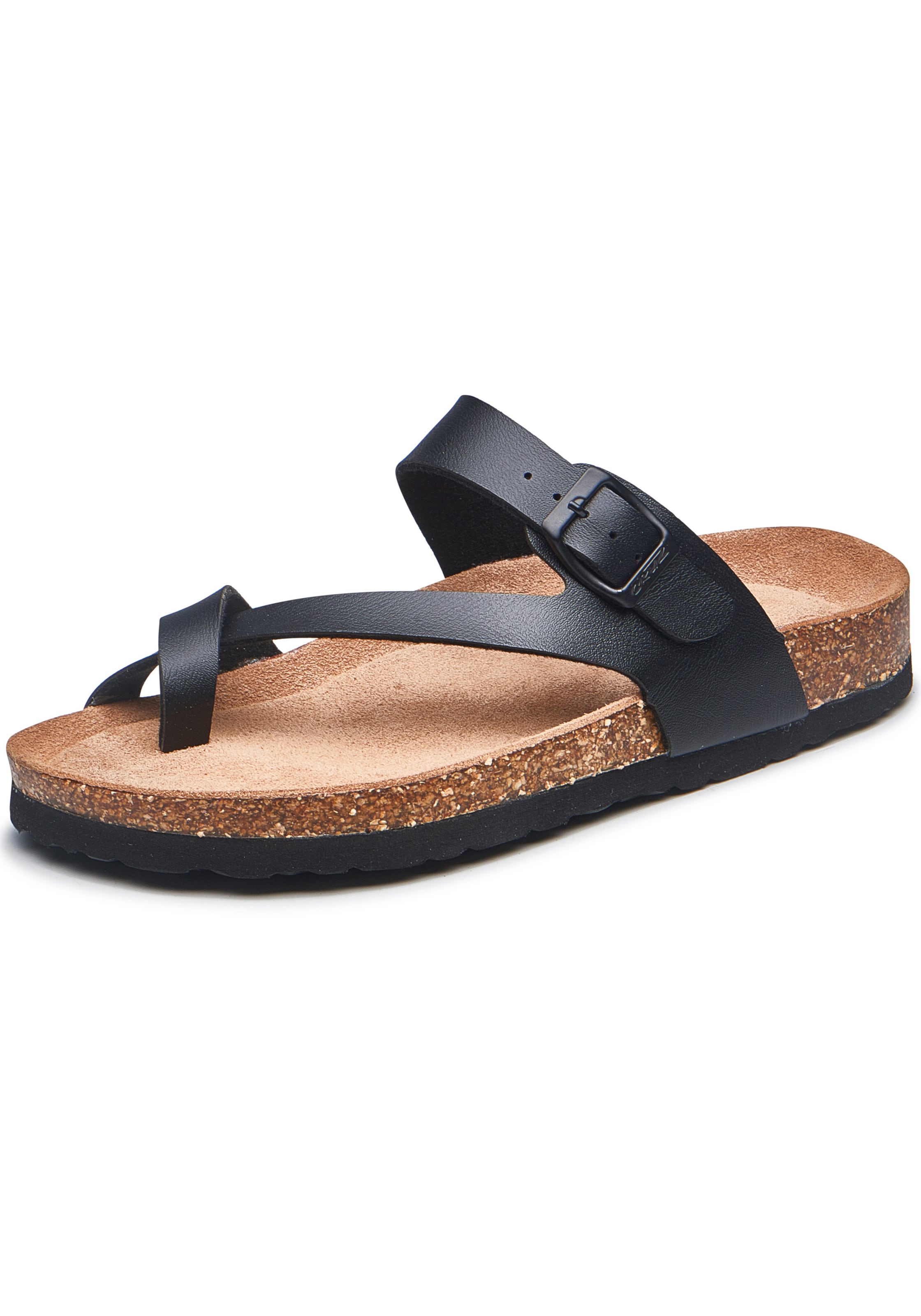 Cruz T-Bar Sandals 'HARDINBURG' in Black: front