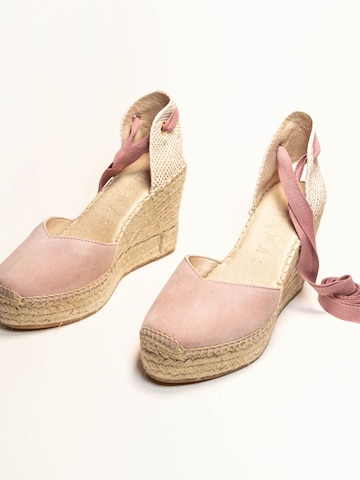 Alhamas Sandaal 'Alpargata' in Roze