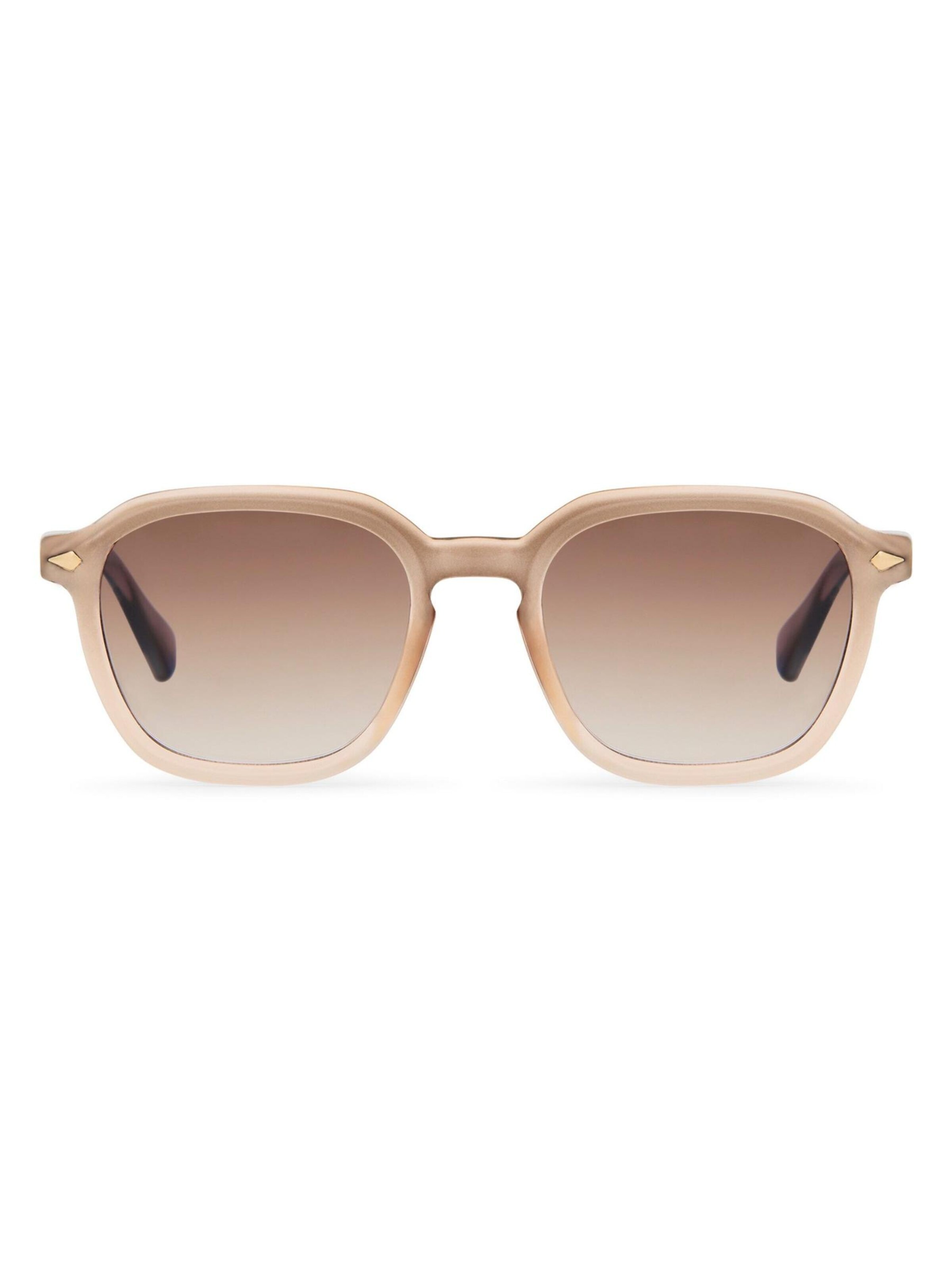 Maxte Sunglasses 'Modern Wayfarer' in Beige: front