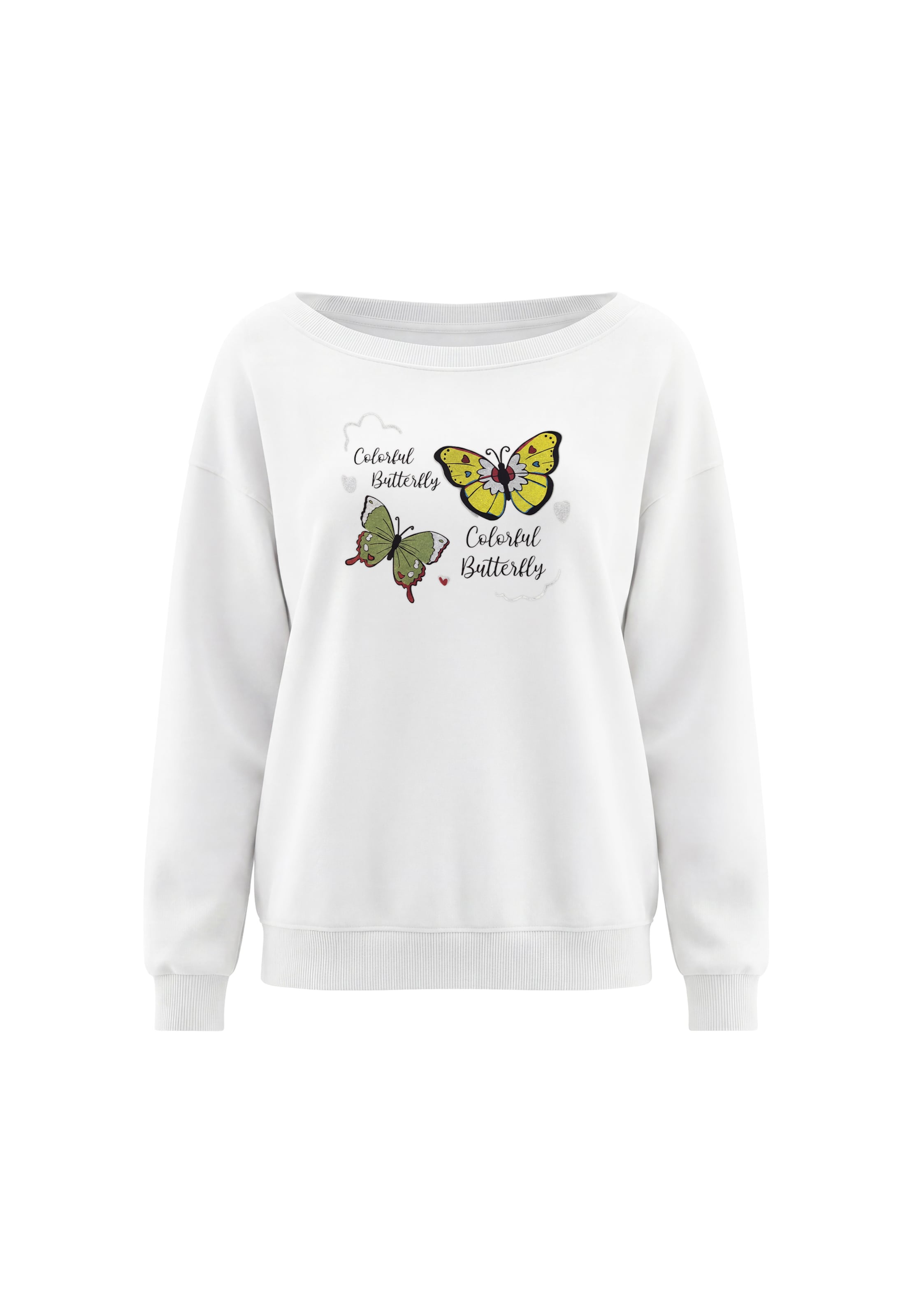Sweat-shirt MYMO en blanc : devant