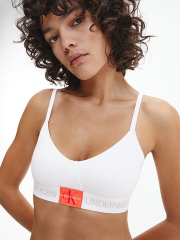 Calvin Klein Underwear Triangle Bra in White