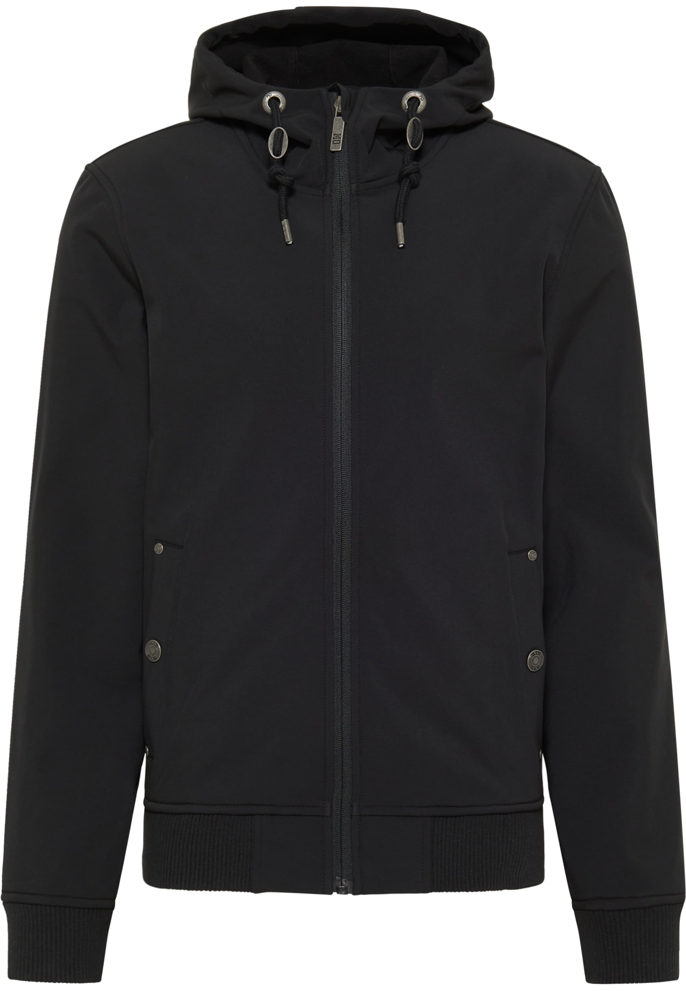 MO Φθινοπωρινό και ανοιξιάτικο μπουφάν σε μαύρο: μπροστά