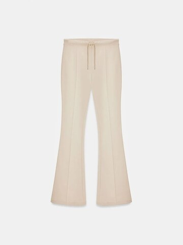 Dilvin Flared Pants in Beige