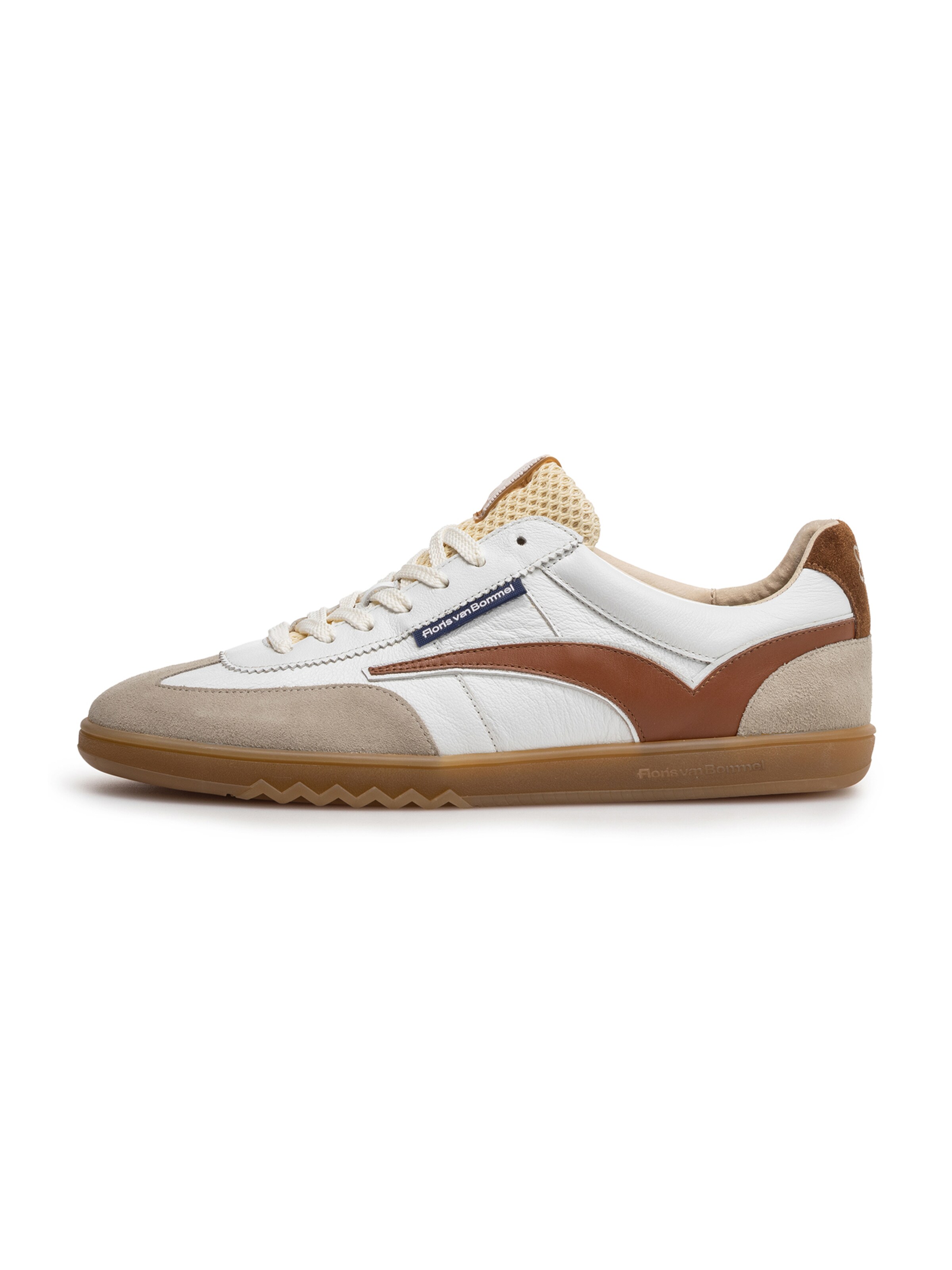 Sneaker bassa 'De Zaler 01' di Floris van Bommel in marrone: frontale