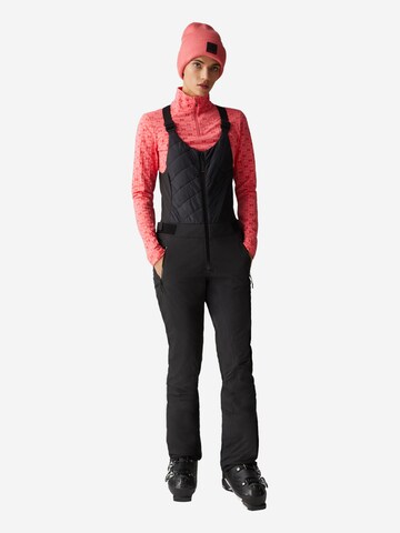 Bogner Fire + Ice Regular Latzhose in Schwarz: Vorderseite