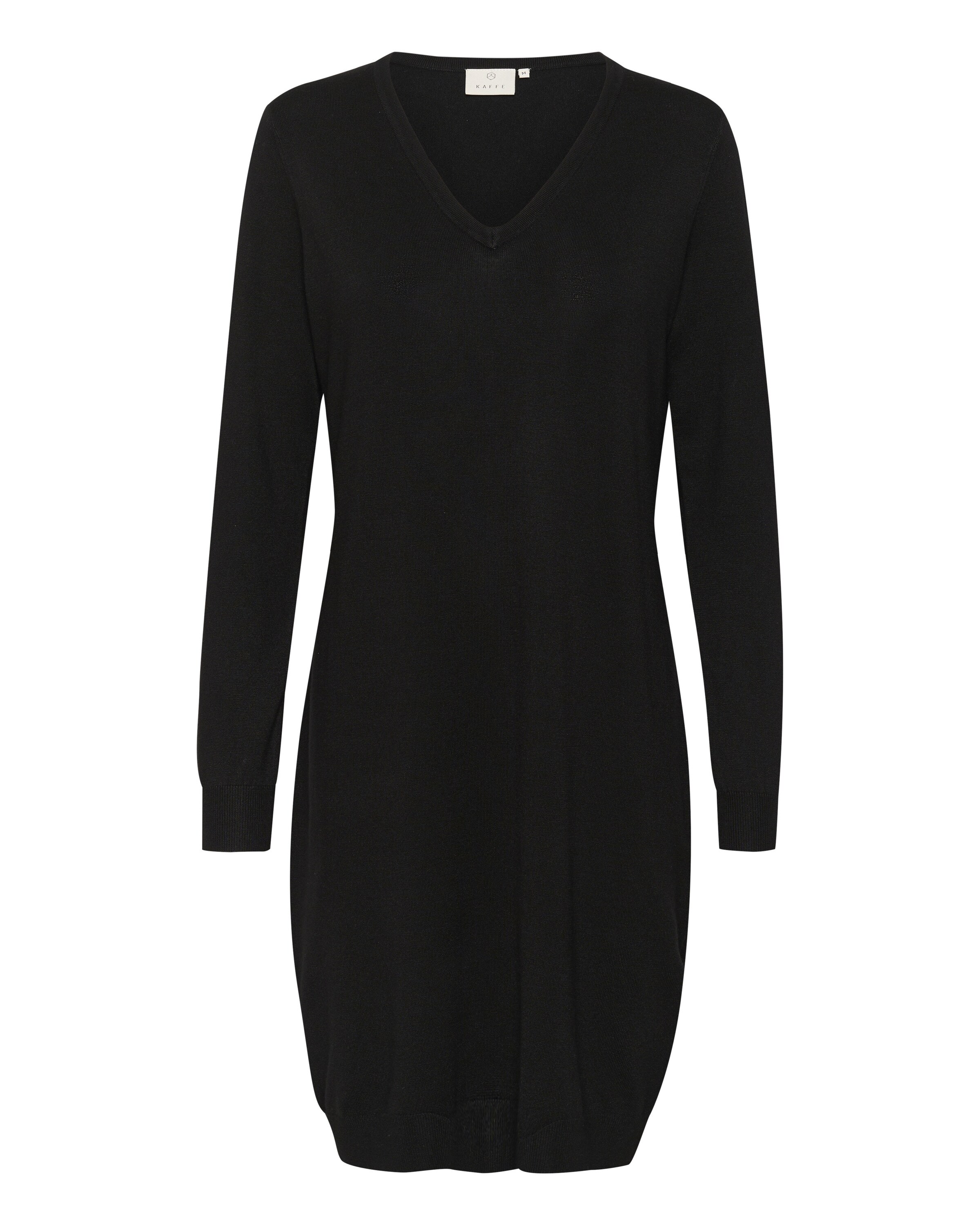 Kaffe Strikkjole 'Mona' i sort: forside