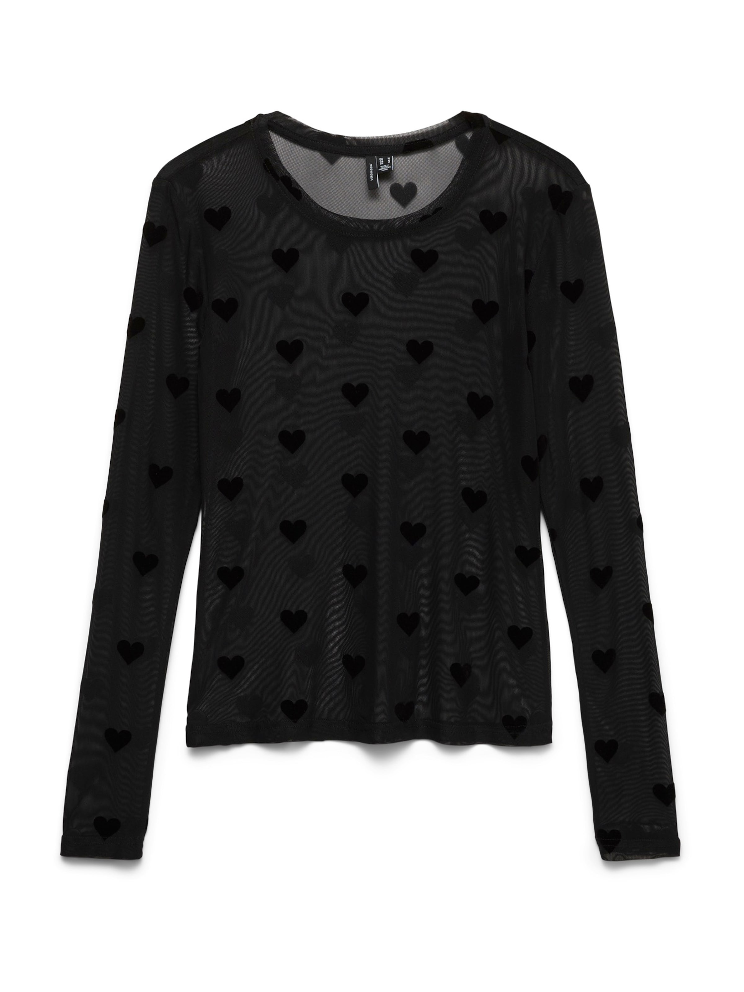 Tricou 'VMLOVA' de la VERO MODA pe negru: față