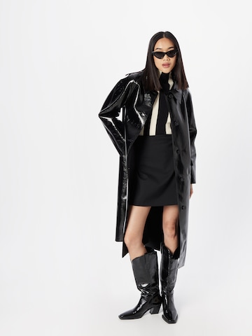 Nasty Gal Between-seasons coat in Black