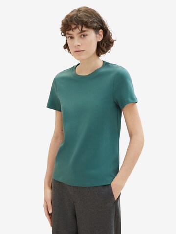 T-shirt TOM TAILOR en vert : devant