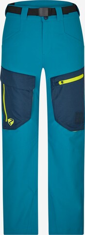 ZIENER Regular Workout Pants 'AKANDO' in Blue: front