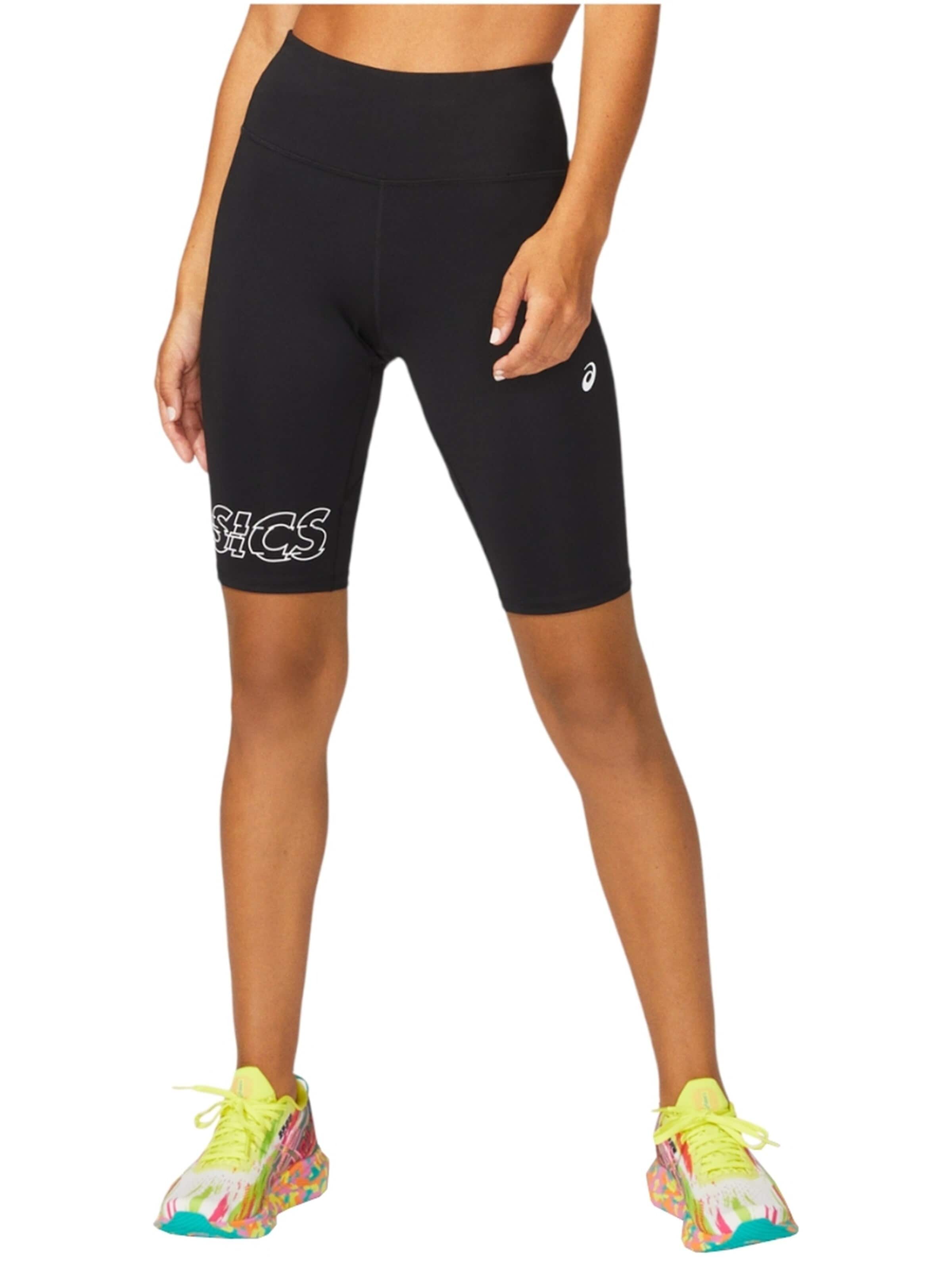 Regular Pantalon de sport ASICS en noir : devant