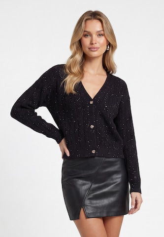 faina - Casaco de malha 'Festive' em preto: frente