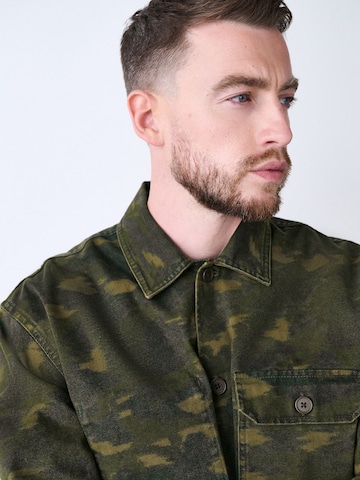 Next Regular fit Button Up Shirt in Green