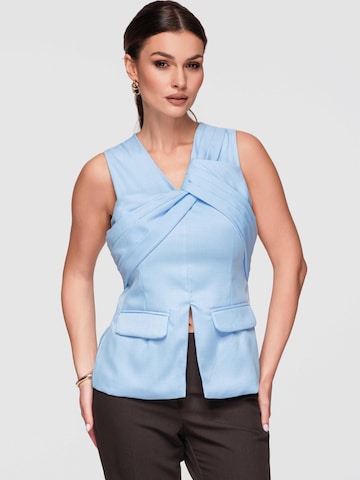 Ombre Blouse in Blue: front